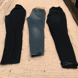 Motherhood Maternity Jeans Lot Large 10 12